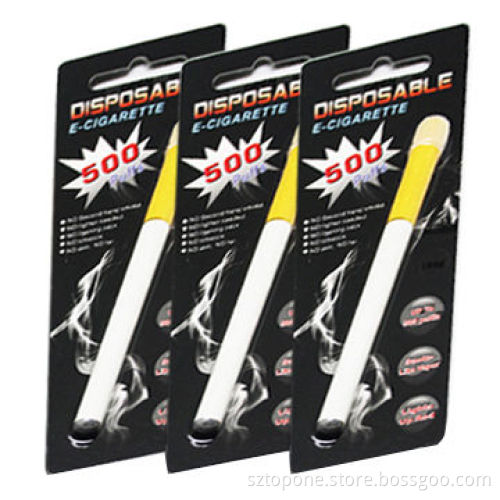280mAh Disposable Electronic Cigarettes with 300-500 Puffs, Measures 120 x 9.5mm